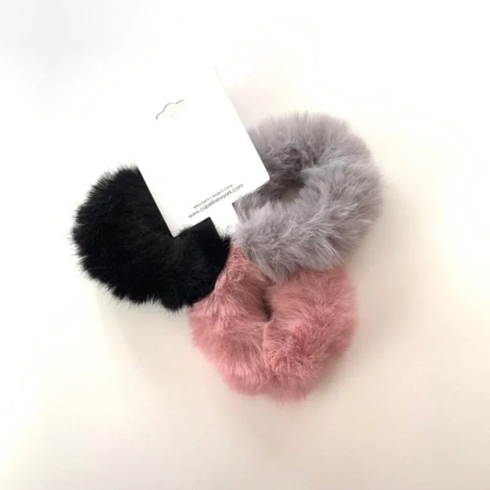 Capelli New York Fluffy Scrunchie 3 Pieces
